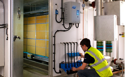 Condair ME với bộ phận thủy lực được gắn bên ngoài